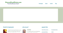 Desktop Screenshot of flowersfloralflorist.com