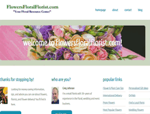 Tablet Screenshot of flowersfloralflorist.com